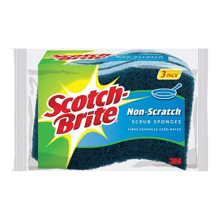 Scotch Scotch-Brite Non-Scratch Sponge For Multi-Purpose 4.4 in. L 3 pk MP-3-8-D